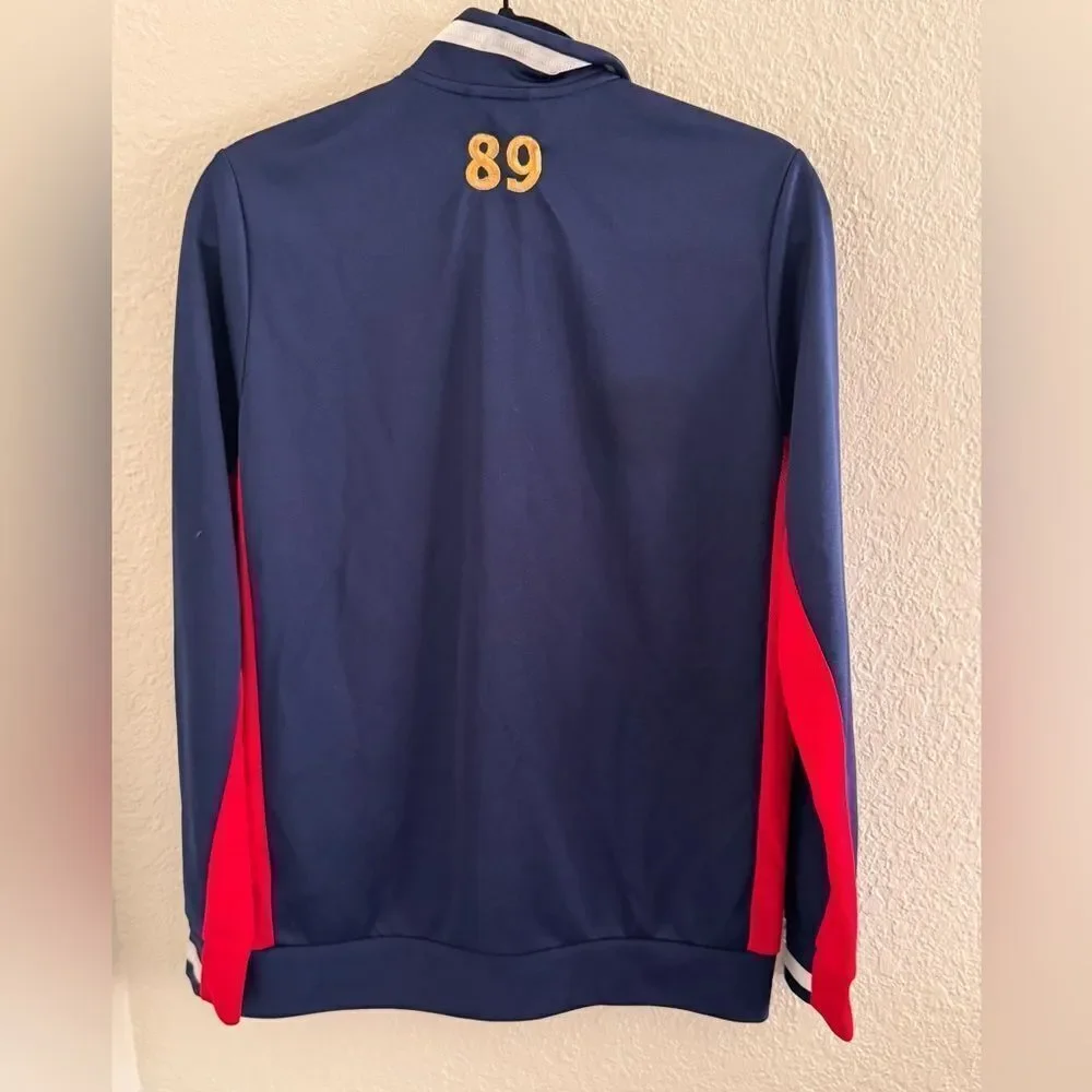 Adidas Navy and Red Track Jacket